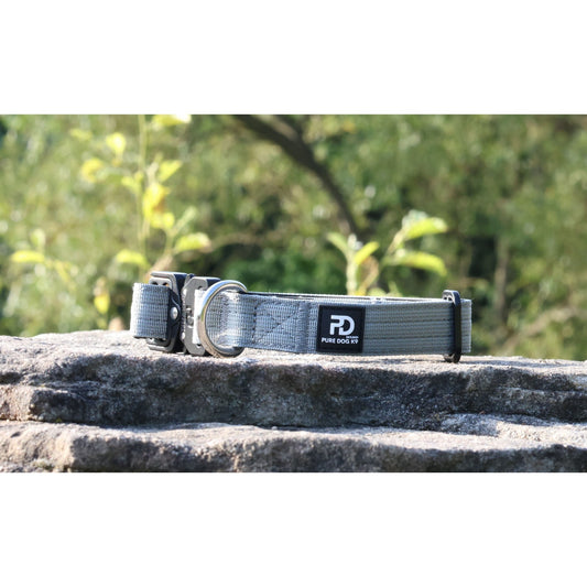 2.5cm Tactical Collar Grey - Pet Supplier Store