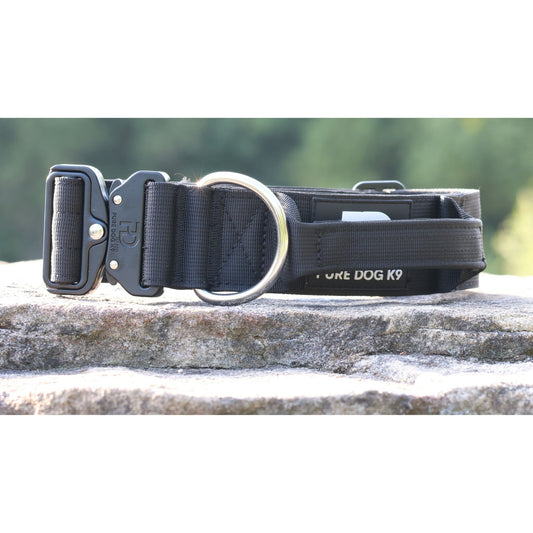 5cm Tactical Collar Black - Pet Supplier Store