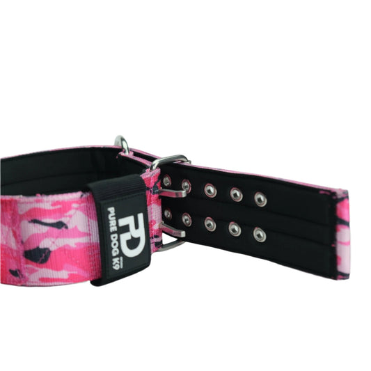 7cm Sport Collar Pink Camo - Pet Supplier Store
