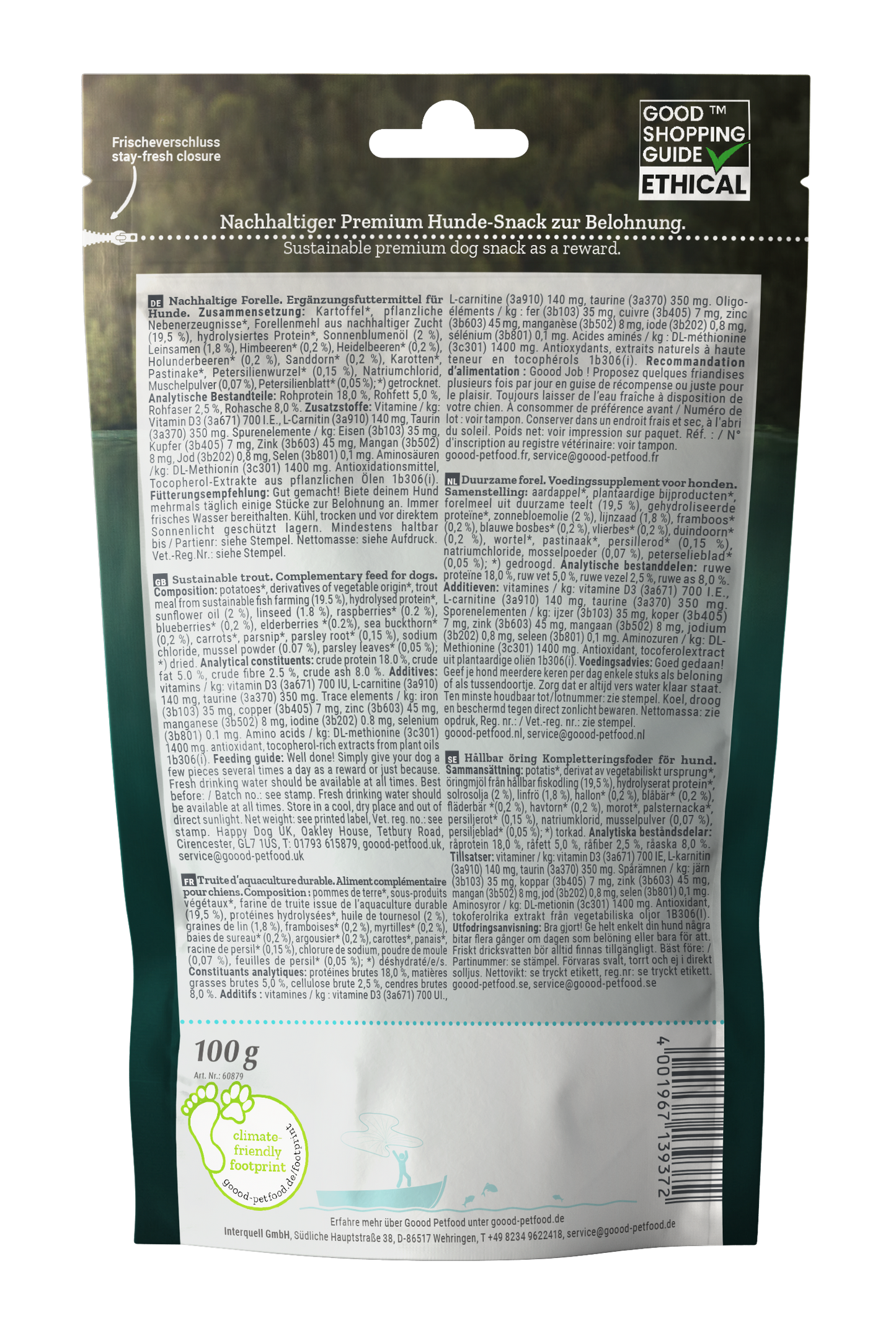 Adult Soft Gooodies - Sustainable Trout dog treats 100g