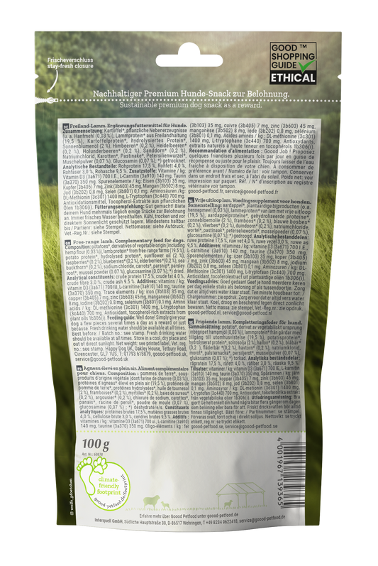 Adult Soft Gooodies - free range lamb dog treats 100g