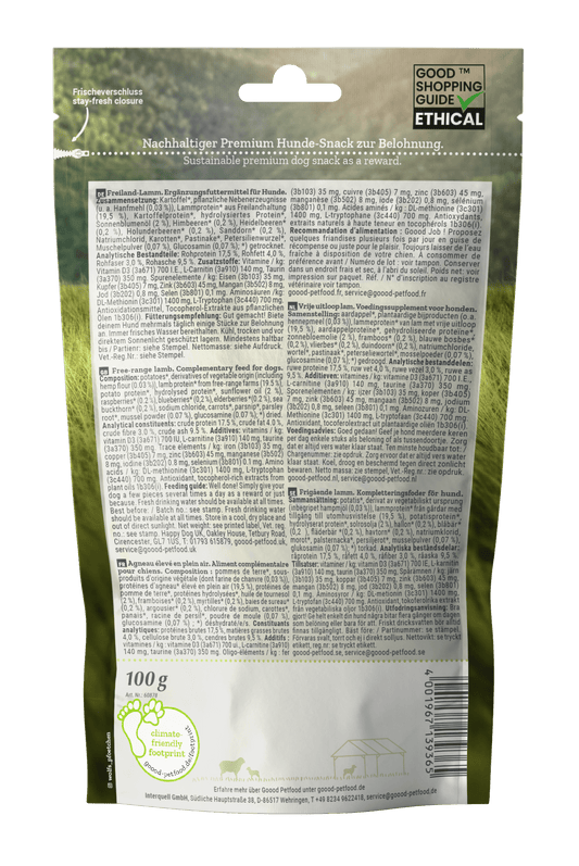 Adult Soft Gooodies - free range lamb dog treats 100g - Pet Supplier Store