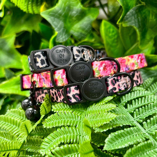 Blushing Leopard - Cat Collar, One Size - Pet Supplier Store