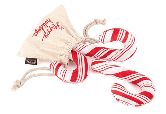 Christmas Candy Canes Plush Toy - Pet Supplier Store