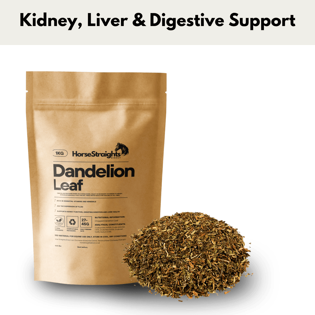 Dandelion Leaf Chopped - Pet Supplier Store