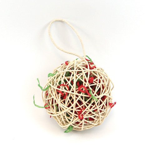 Happy Pet Christmas - Festive Snowball Small Animal Toy - Pet Supplier Store