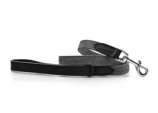 Herringbone & Leather Lead - Balmoral