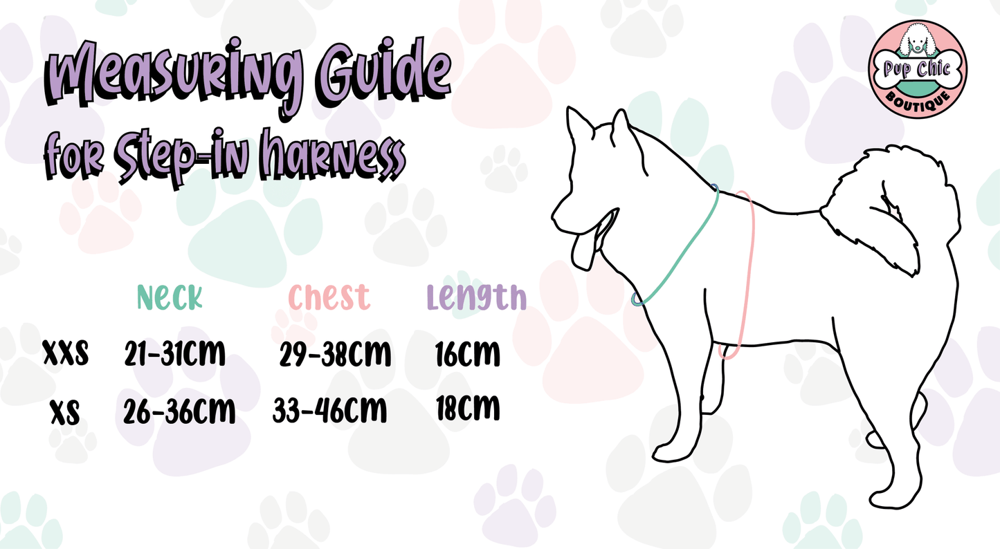 Peacock Power Step-In Adjustable Harness – Pretty, Practical & Perfect for Tiny Pups - Pet Supplier Store
