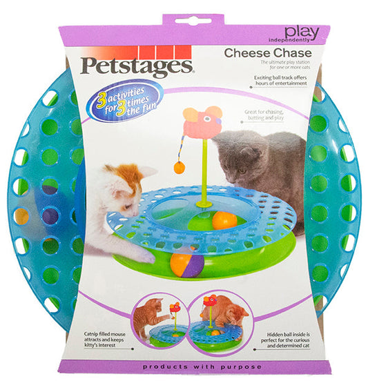 Petstages Cheese Chase Cat Toy