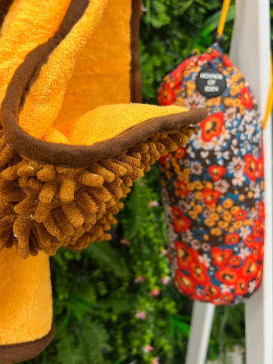 Retro Bloom Dog Towel - Pet Supplier Store
