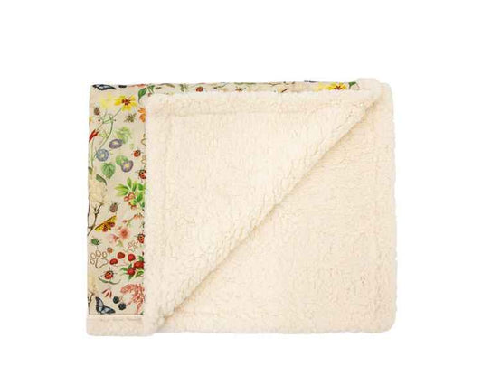 RHS Pets in the Garden Printed Sherpa Blanket - Pet Supplier Store