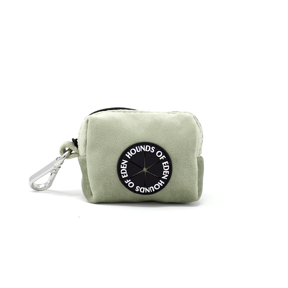 Sage Mist - Velvet Poop Bag/Treat Holder - Pet Supplier Store