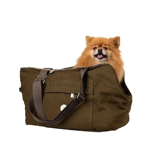 Soho Poms Berwick Pet Carrier - Mosswood - Ideal for Dogs & Cats - Pet Supplier Store