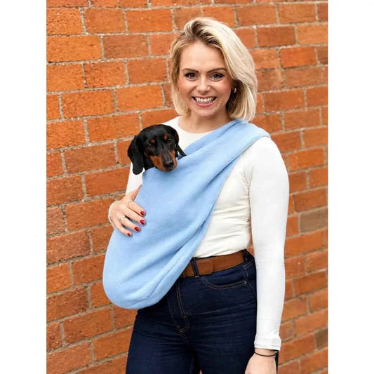 Standard Size Pastel Collection Fleece Dog Sling Carrier - Ready to Ship | Hugo and Ted - Pet Supplier Store
