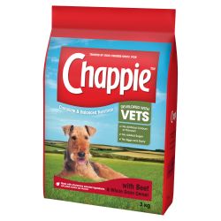 CHAPPIE Dog Complete Dry with Beef & Wholegrain Cereal 3kg - Pet Supplier Store