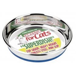 Classic Large Non Slip Cat Stainless Steel Superdish 500ml - Pet Supplier Store