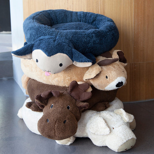 Cartoon Winter comfortable Warm Dog Bed