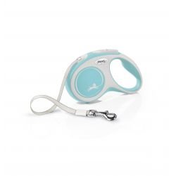 flexi New Comfort S Tape 5 m, light blue - Pet Supplier Store