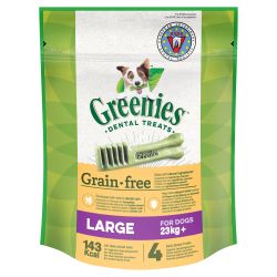Greenies Dental Dog Treat Grain Free Large 170g - Pet Supplier Store