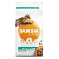 IAMS for Vitality Light in fat Sterilised Cat Food with Fresh chicken - Pet Supplier Store
