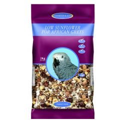 Johnston & Jeff Low Sunflower for African Greys 2kg - Pet Supplier Store