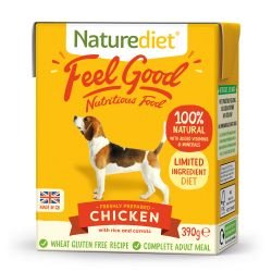 Naturediet Feel Good Chicken 390g - Pet Supplier Store