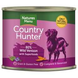 Natures Menu Country Hunter 80% Wild Venison with Superfoods 600g - Pet Supplier Store