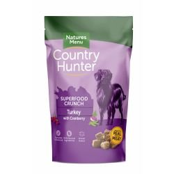 Natures Menu Country Hunter Superfood Crunch Turkey with Cranberry 150g - Pet Supplier Store
