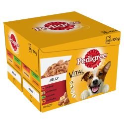 Pedigree Adult Wet Dog Food Pouches Mixed Selection in Jelly 24x100g - Pet Supplier Store