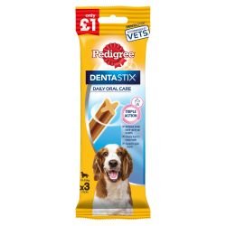 Pedigree Dentastix Daily Adult Medium Dog Treats 3 Dental Chews - Pet Supplier Store