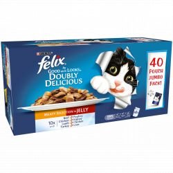 Purina Felix Pouch As Good As It Looks Doubly Delicious 40 pack - Pet Supplier Store