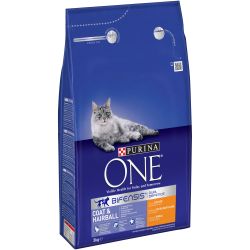PURINA ONE Coat & Hair Chicken & Whole Grains Dry Cat Food 2.8kg - Pet Supplier Store