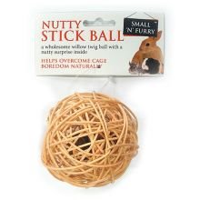 Small 'N' Furry Nutty Stick Ball - Pet Supplier Store
