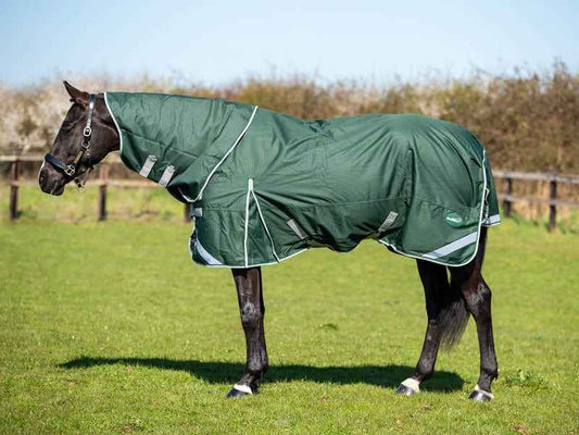 0g Detachable Neck Turnout Rug - Hunter Green - Pet Supplier Store