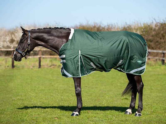 0g Detachable Neck Turnout Rug - Hunter Green - Pet Supplier Store