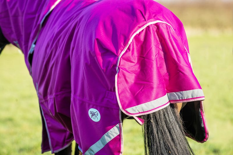0g Detachable Neck Turnout Rug - Mulberry - Pet Supplier Store