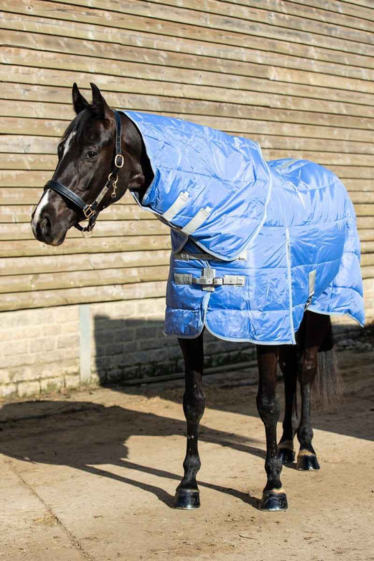 100g Stable Rug With Detachable Neck - Cornflower - Pet Supplier Store
