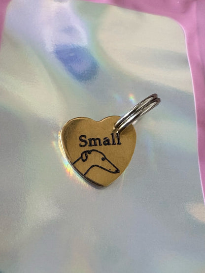 Engraved Dog Tags - Heart
