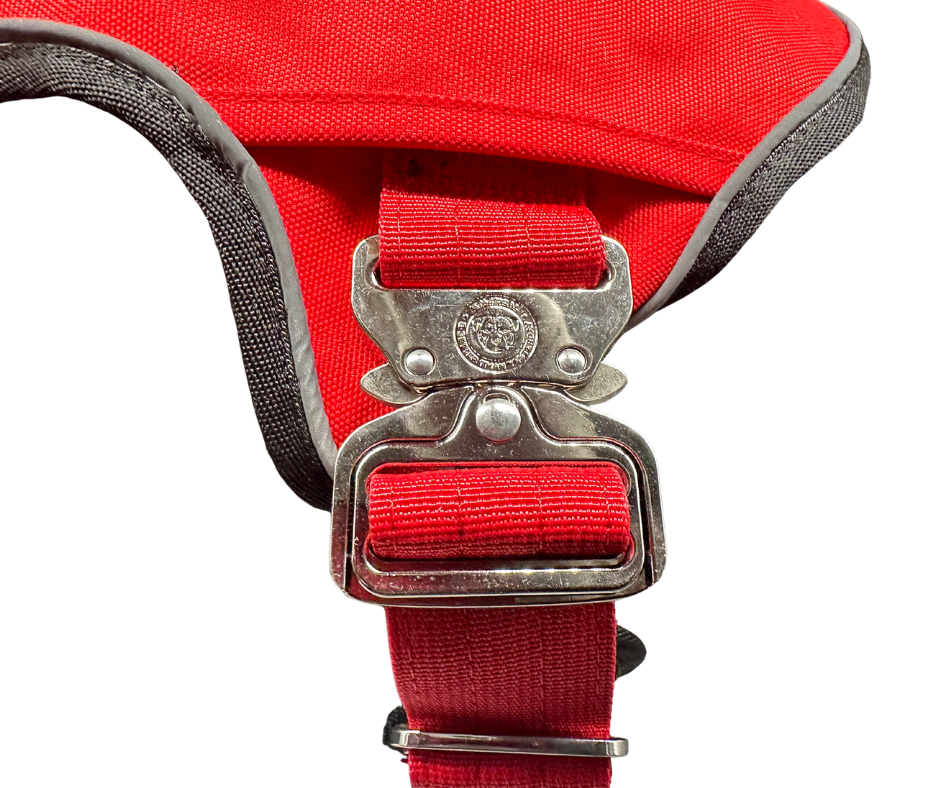 The No Pull Ultimate BTactical Harness | Citrus Red