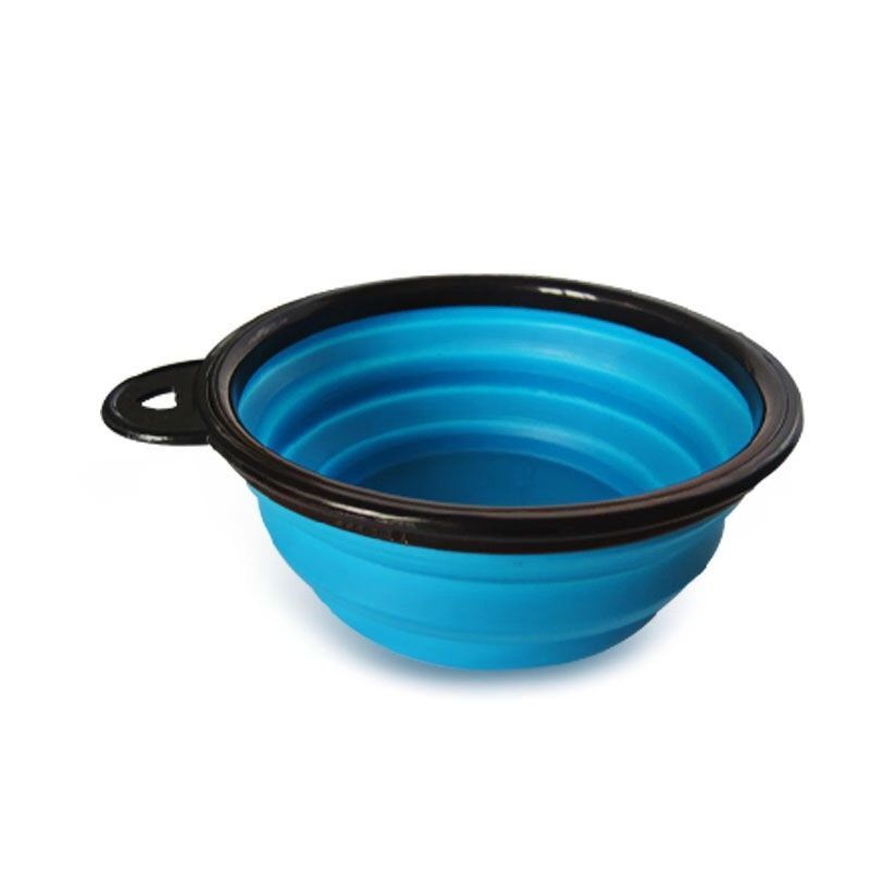 Water bottle with foldable bowl