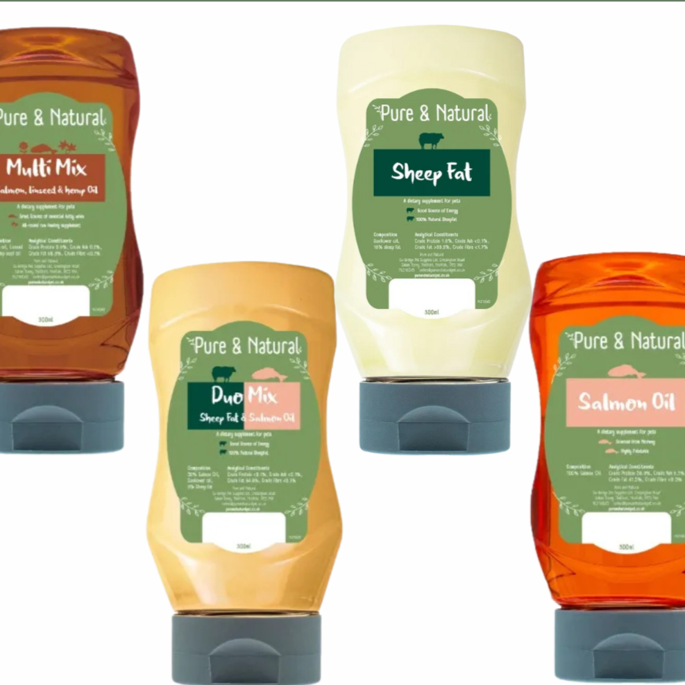 Pure & Natural Dog Supplements & Oils Bottle 300Ml