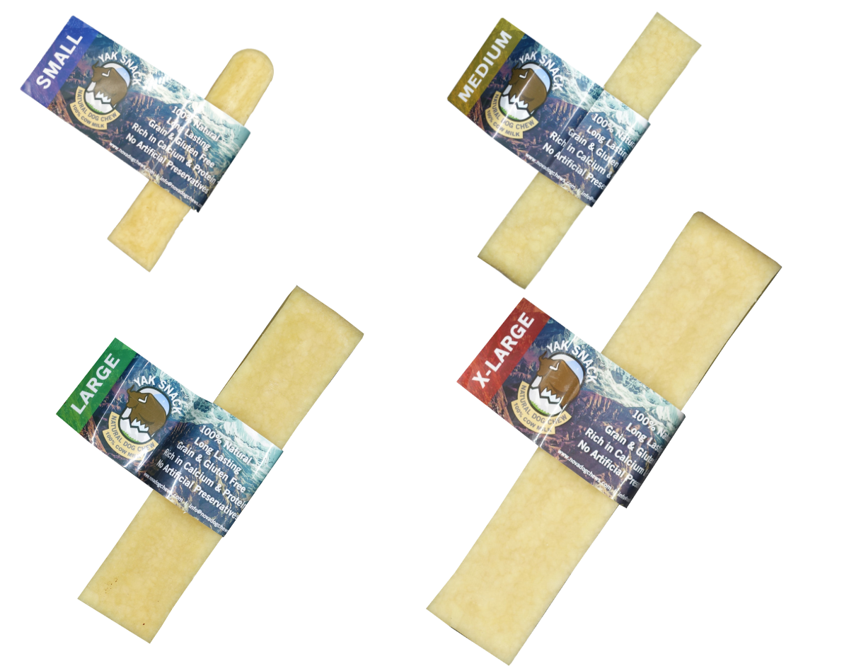 Yak Snack Natural Himalayan Cheese Dog Chew – Various Sizes