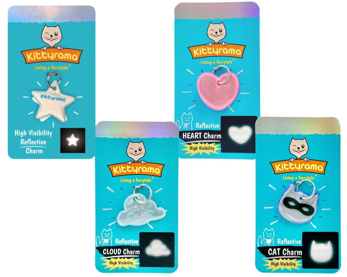 Kittyrama Reflective Cat Collar Charms