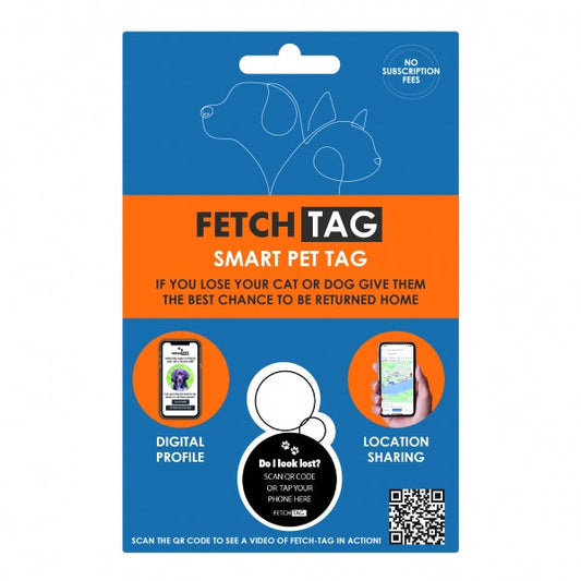 Fetch Tag – Smart Pet ID Tag with QR Code & GPS Alerts