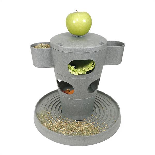 Recycled Treat & Feed Multi Tower – Eco-Friendly Enrichment for Chickens