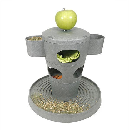 Recycled Treat & Feed Multi Tower – Eco-Friendly Enrichment for Chickens