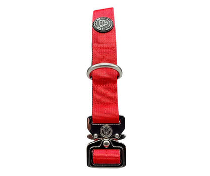 2.5cm Nylon BTactical™ Collar | Citrus Red - Pet Supplier Store