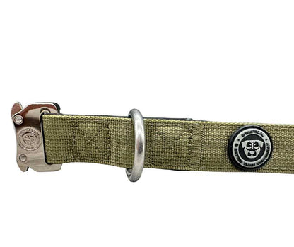 2.5cm Nylon BTactical™ Collar | Khaki Green - Pet Supplier Store