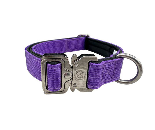 2.5cm Nylon BTactical™ Collar | Lavender Purple - Pet Supplier Store