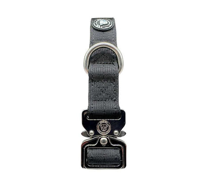2.5cm Nylon BTactical™ Collar | Midnight Black - Pet Supplier Store